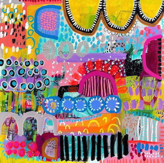 Abstract Mixed Media Collage
