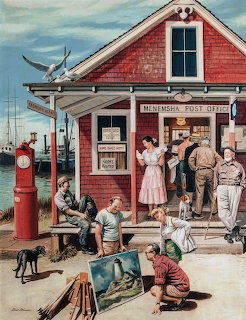 Menemsha Post Office Painting