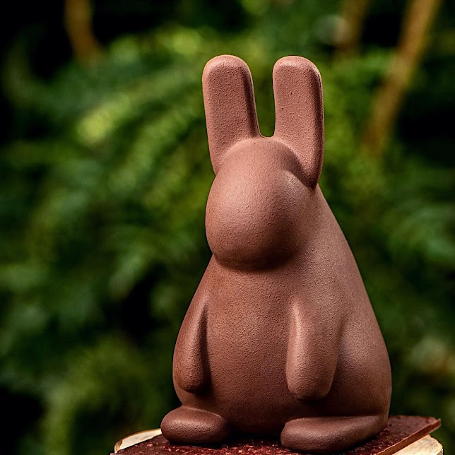 Chocolate Bunny Figurine
