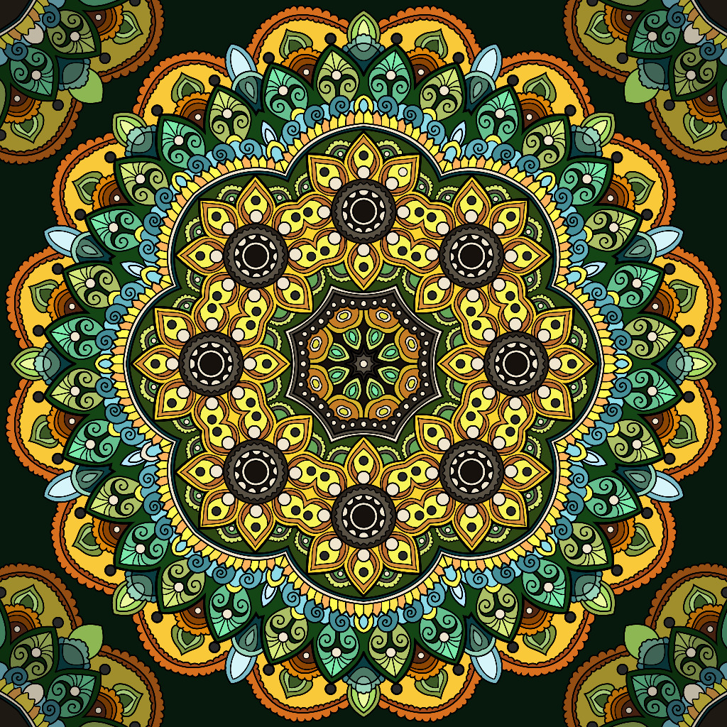 Ornate Floral Mandala Pattern