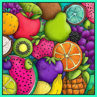 Colorful Fruit Illustration