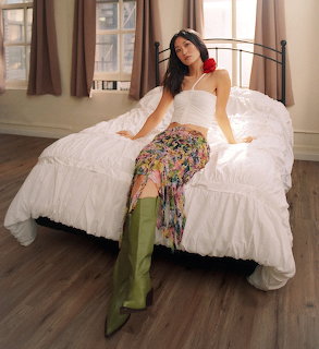 Mari Yamamoto on Bed