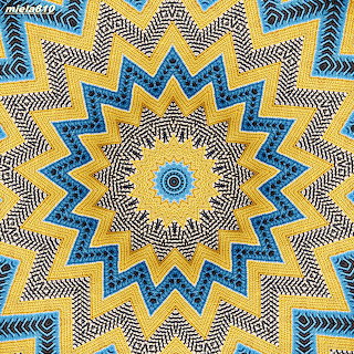 Blue and Gold Mandala