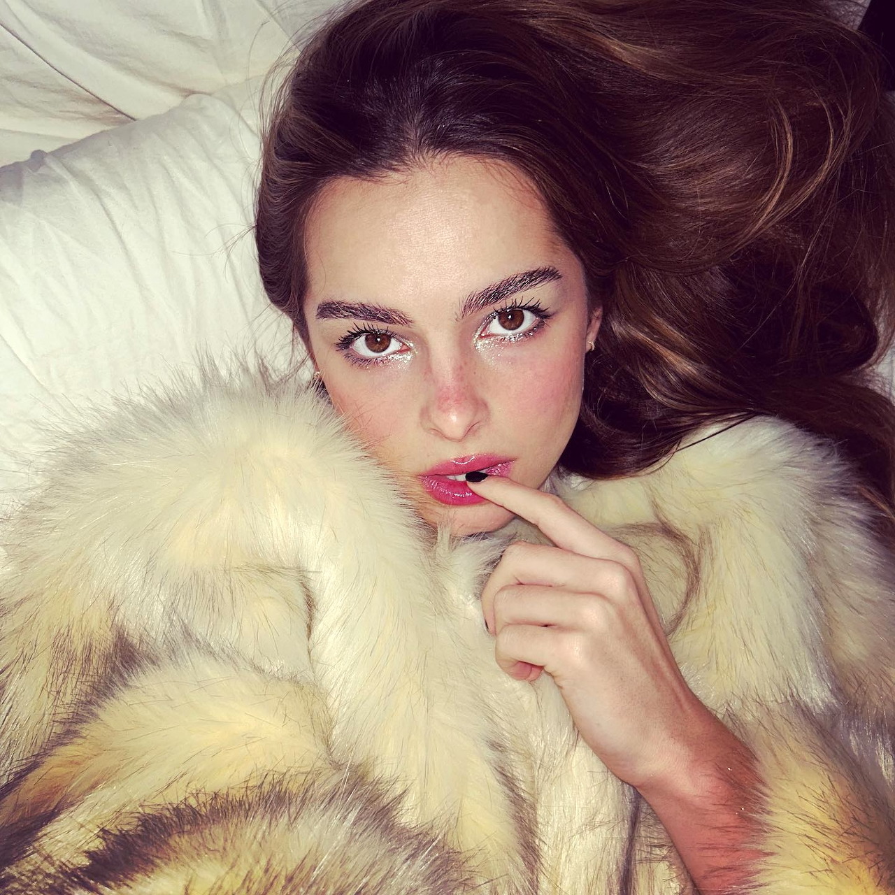 Woman in Fur Coat Portrait