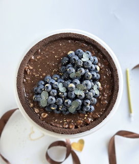 Chocolate Cake with Blueberries