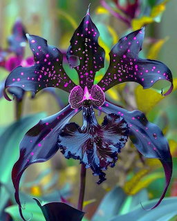 Dark Spotted Orchid Flower