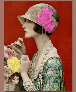 Vintage Fashion Lady Portrait