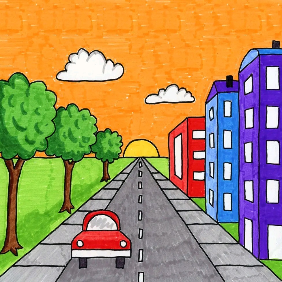 Cartoon City Street