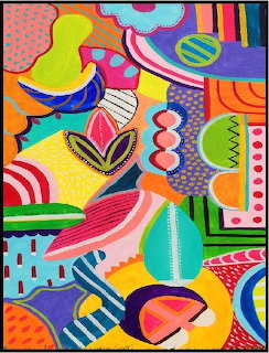 Colorful Abstract Patchwork Art