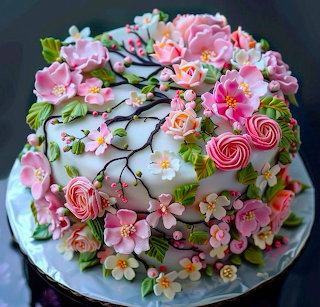 Floral Decorated Cake