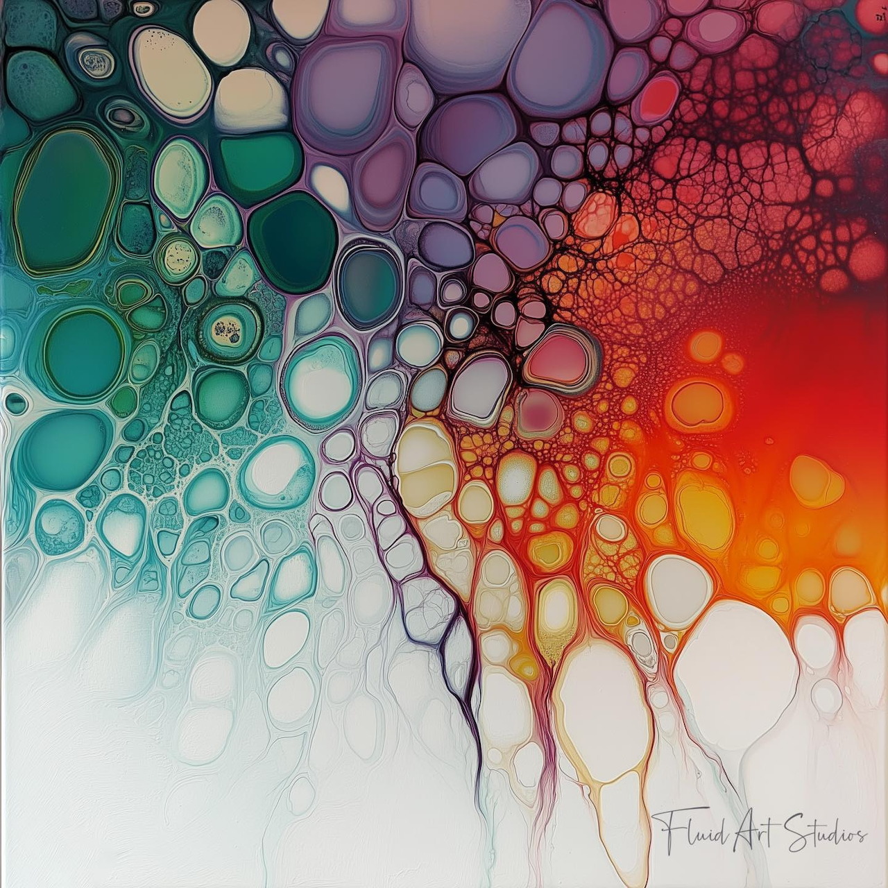 Fluid Art Acrylic Pour Cells