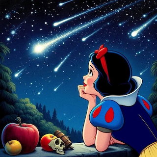 Snow White Under Meteor Shower