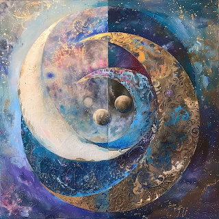 Cosmic Spiral Abstract