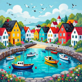 Colorful Harbor Village