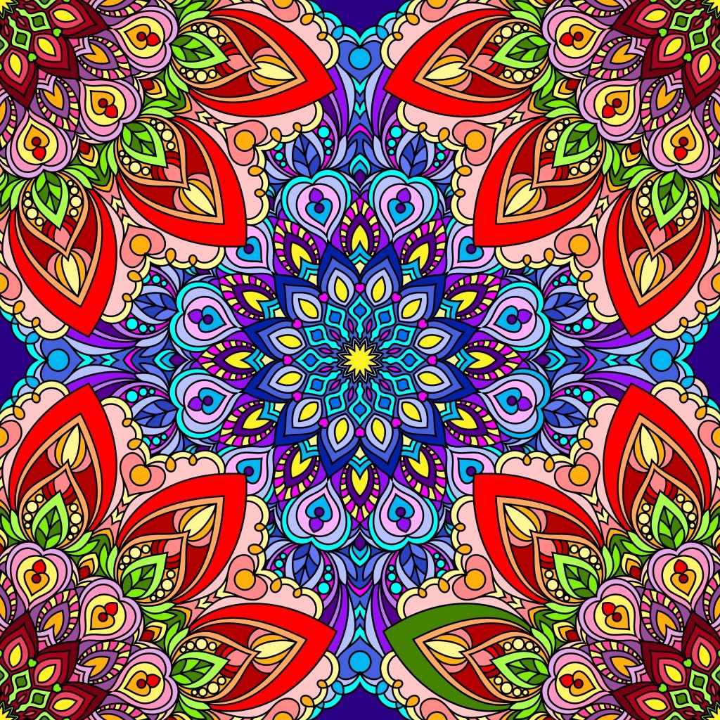 Vibrant Floral Mandala Pattern