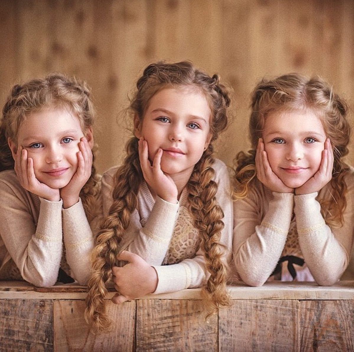 Three Girls with Braids