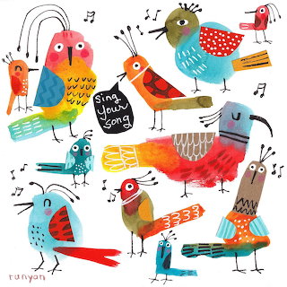 Colorful Singing Birds