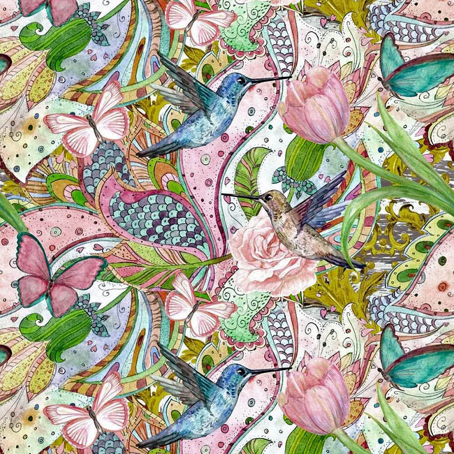 Hummingbird Fabric