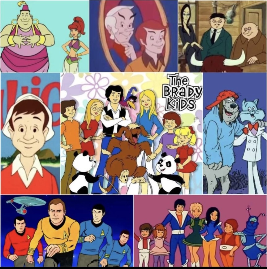 Saturday Morning Cartoon Collage