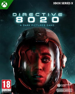 Directive 8020 Xbox Series X game cover showing an astronaut face in a helmet with red lighting