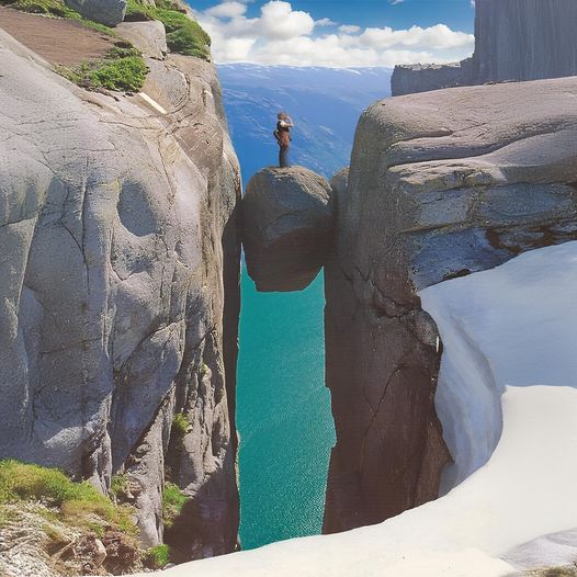 Kjeragbolten Boulder Norway