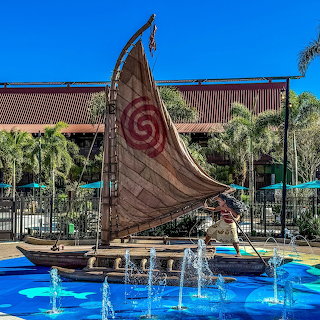 Moana Polynesian Boat Sculpture