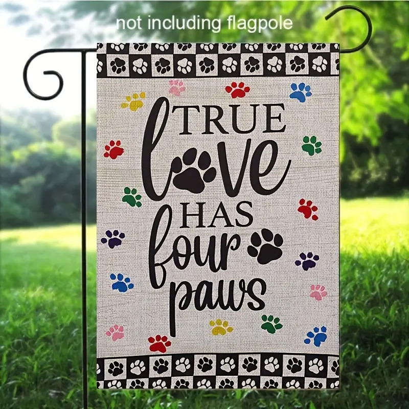Dog Paw Garden Flag