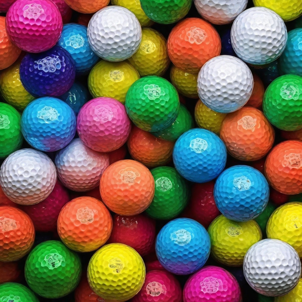 Colorful Golf Balls Collection