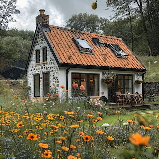 White Cottage Garden