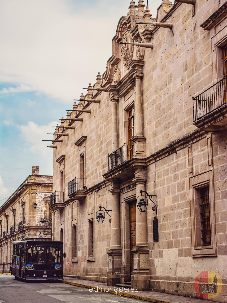 Centro Cultural Universitario building in Morelia with colonial architecture