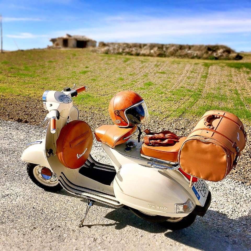 Vintage Scooter Luggage