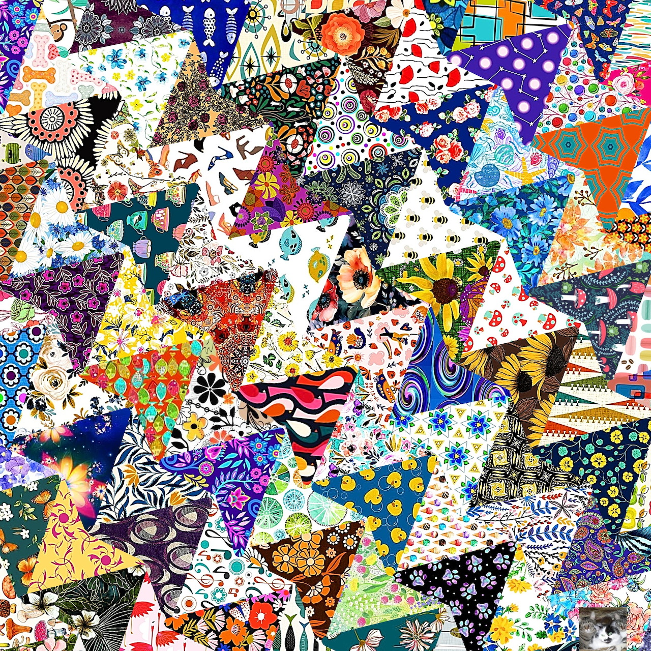 Vibrant Pattern Collage