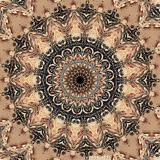 Sepia Floral Mandala