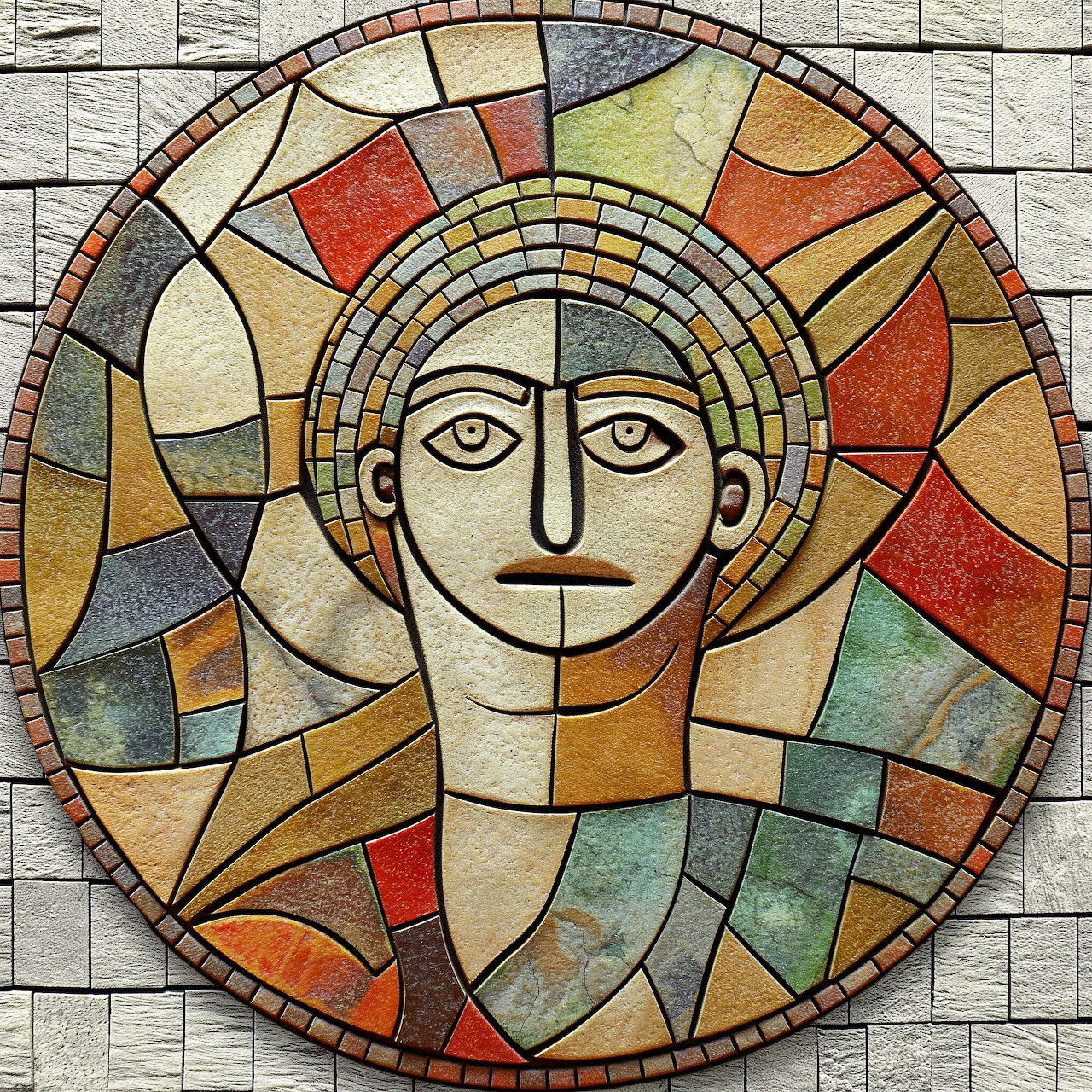 Roman Mosaic Portrait