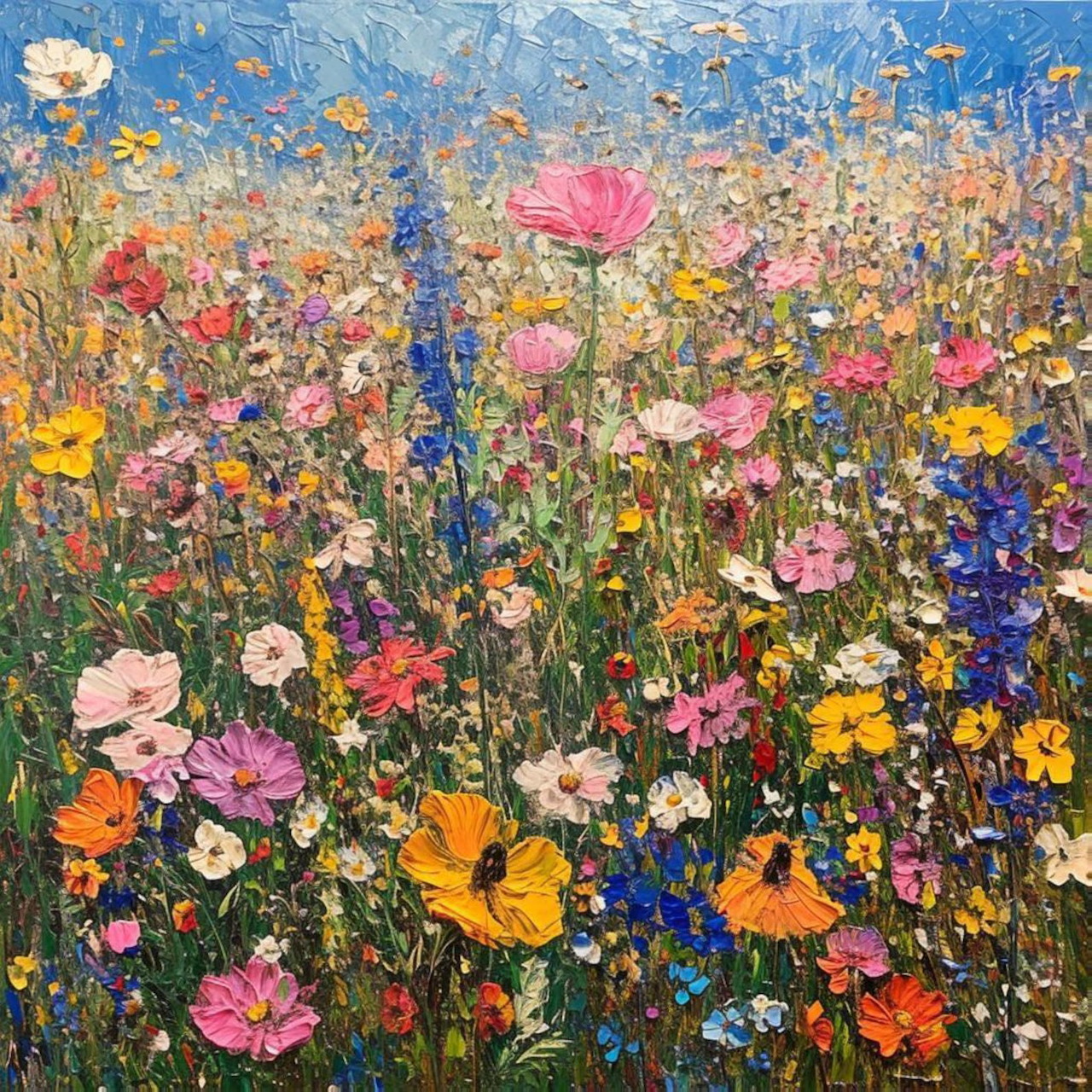 Wildflower Meadow Painting