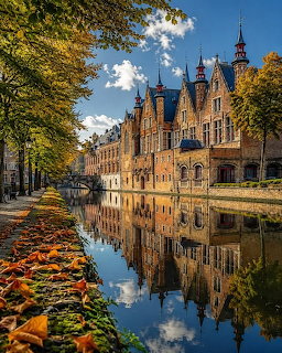 Bruges Canal Reflections