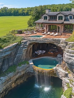 Stone Grotto Pool Luxury House