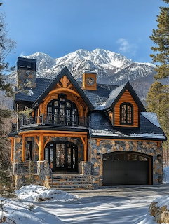 Mountain Cabin Winter