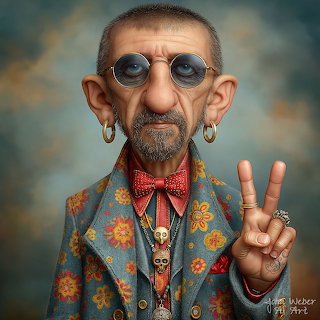 Stylized Hippie Portrait