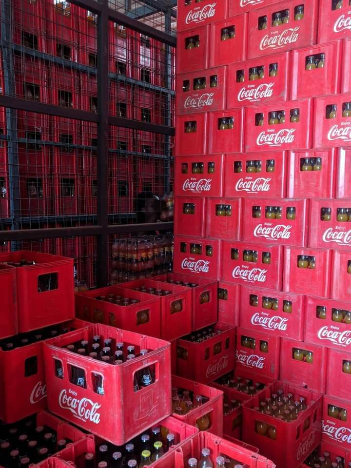 Red Coca-Cola Crates