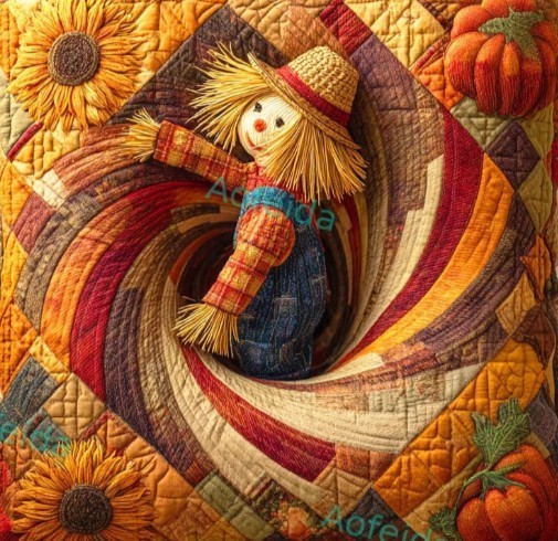 Patchwork Scarecrow Quilt