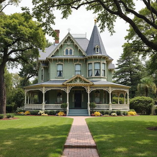 Victorian Mansion with Wraparound Porch