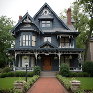 Victorian Mansion with Ornate Details