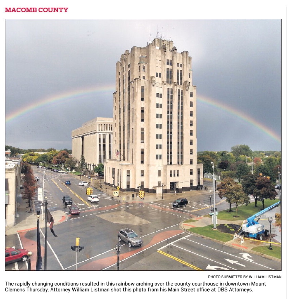 Rainbow Over Historic Building