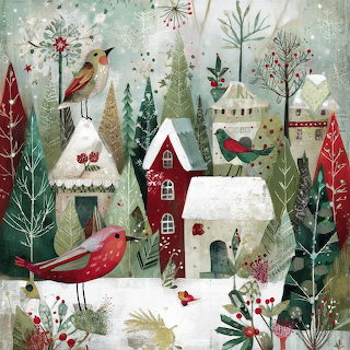 Winter Bird Village