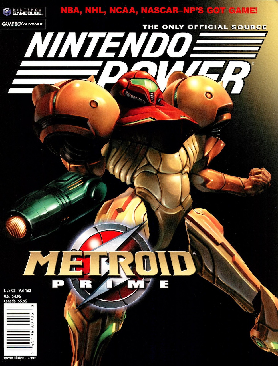 Nintendo Power Issue 162 cover with Samus Aran from Metroid Prime