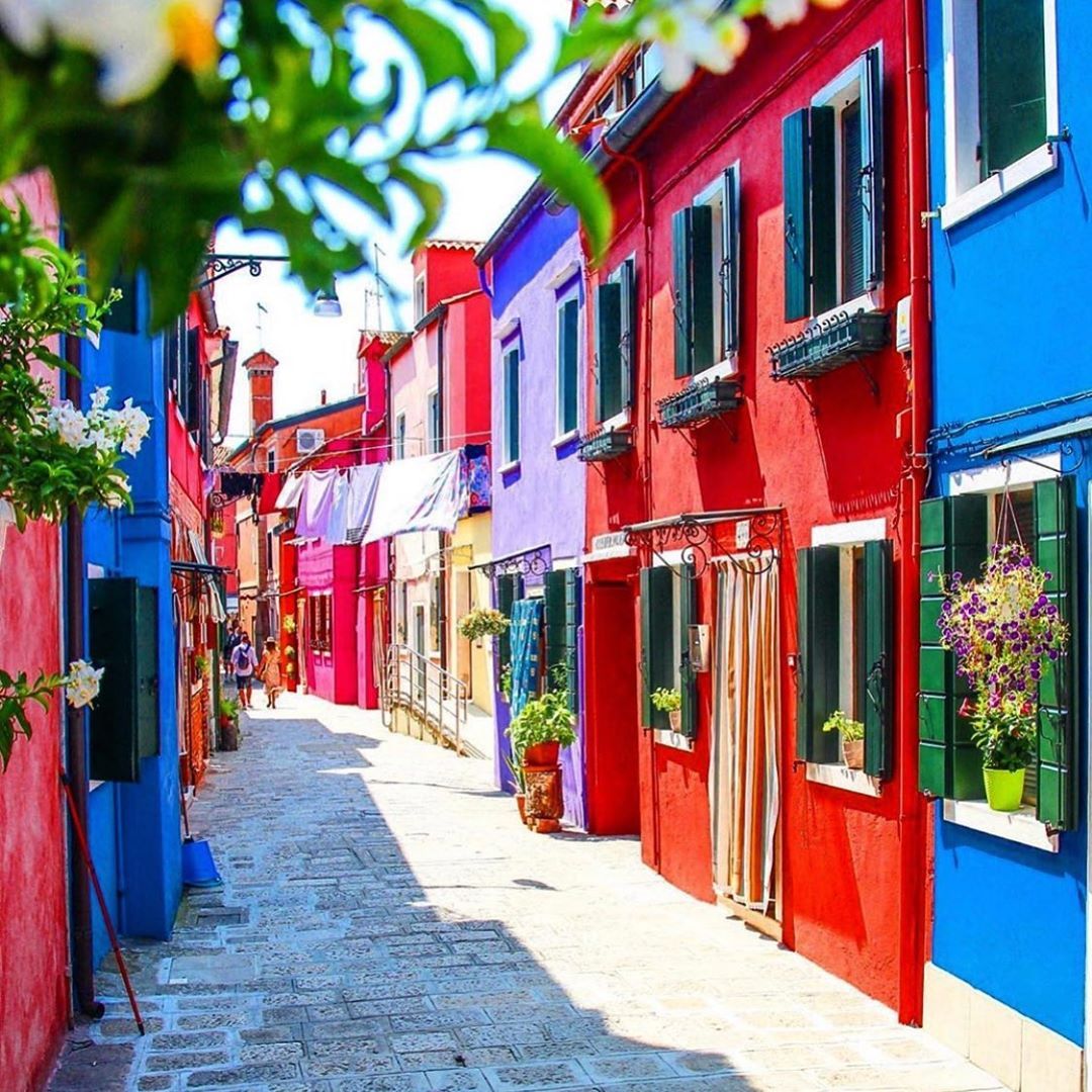 Colorful Village Street