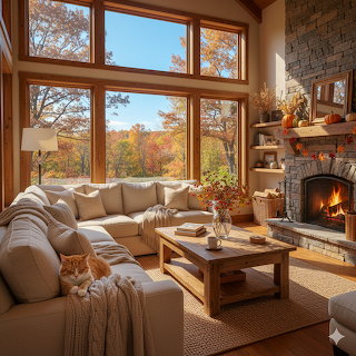 Cozy Autumn Living Room