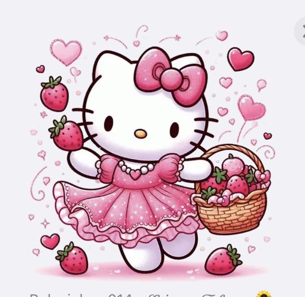 Hello Kitty Strawberry Basket