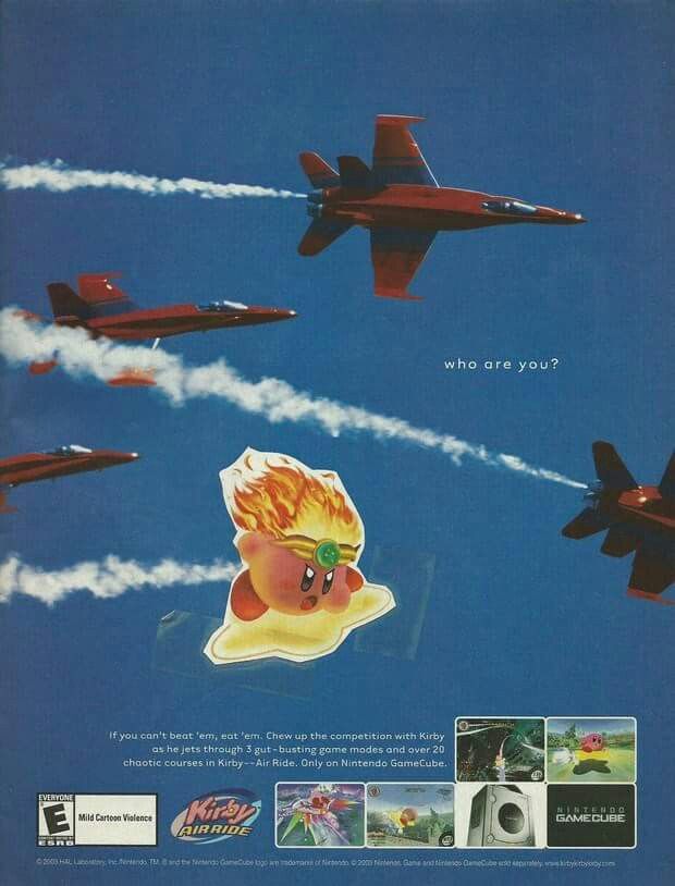 Kirby Air Ride Ad